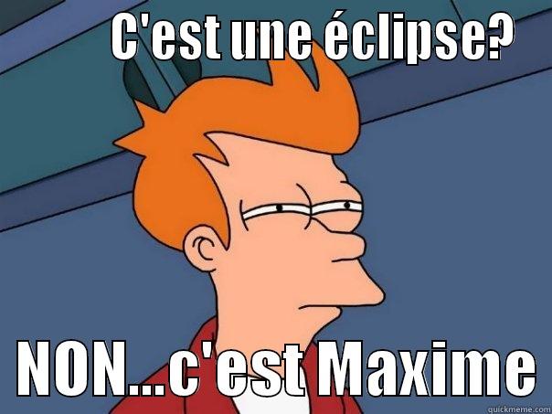 GROS CUL? -          C'EST UNE ÉCLIPSE?   NON...C'EST MAXIME Futurama Fry