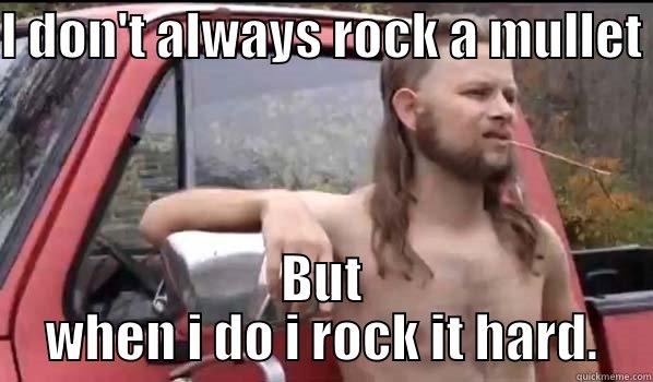 I DON'T ALWAYS ROCK A MULLET  BUT WHEN I DO I ROCK IT HARD. Almost Politically Correct Redneck