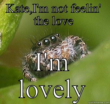 KATE,I'M NOT FEELIN' THE LOVE I'M LOVELY Misunderstood Spider