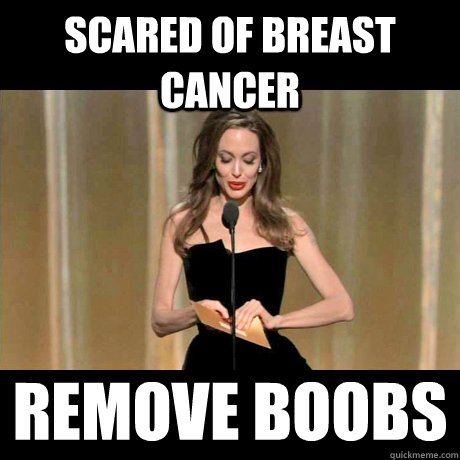 scared of breast cancer remove boobs  