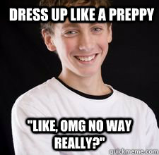 Dress up like a preppy 