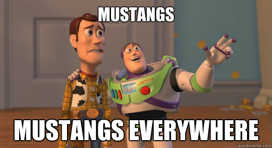 Mustangs Mustangs everywhere - Mustangs Mustangs everywhere  Toy Story Everywhere