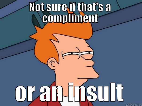 Haters be hatin' - NOT SURE IF THAT'S A COMPLIMENT OR AN INSULT Futurama Fry