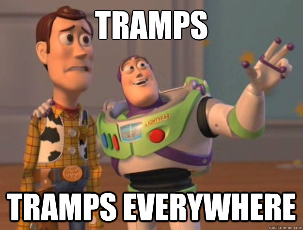 tramps tramps everywhere   Buzz Lightyear