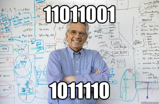 11011001 1011110  Engineering Professor