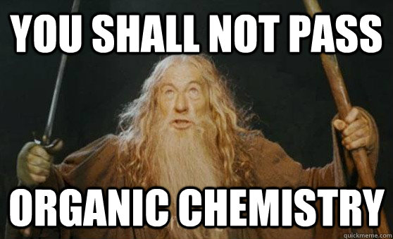 YOU SHALL NOT PASS Organic Chemistry  Gandalf