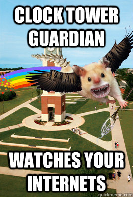 clock tower guardian watches your internets - clock tower guardian watches your internets  Internets