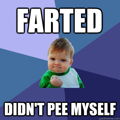 Farted Didn't pee myself  Success Kid