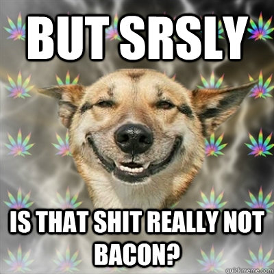 But srsly Is that shit really not bacon? - But srsly Is that shit really not bacon?  Stoner Dog