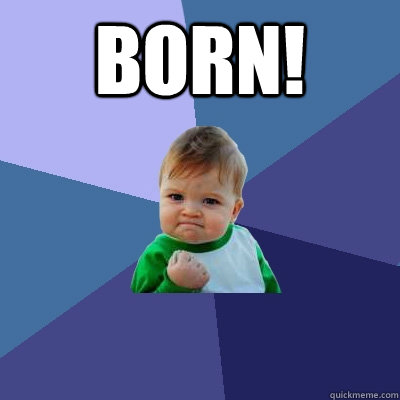 born!  - born!   Success Kid