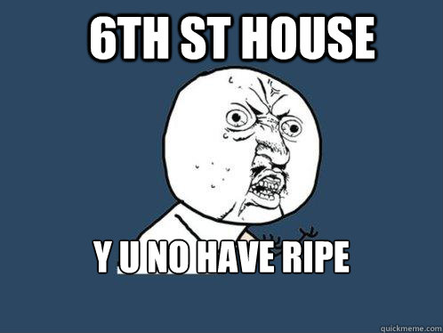 6th st house y u no have ripe avocados  Y U No