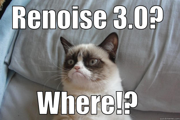 RENOISE 3.0? WHERE!? Grumpy Cat