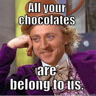 ALL YOUR CHOCOLATES ARE BELONG TO US. Condescending Wonka