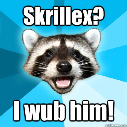 Skrillex? I wub him!  Lame Pun Coon