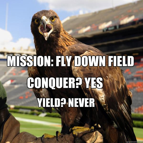 mission: fly down field Conquer? Yes Yield? Never - mission: fly down field Conquer? Yes Yield? Never  Crunk Nova