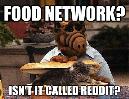 Food Network? Isn't it called reddit?  