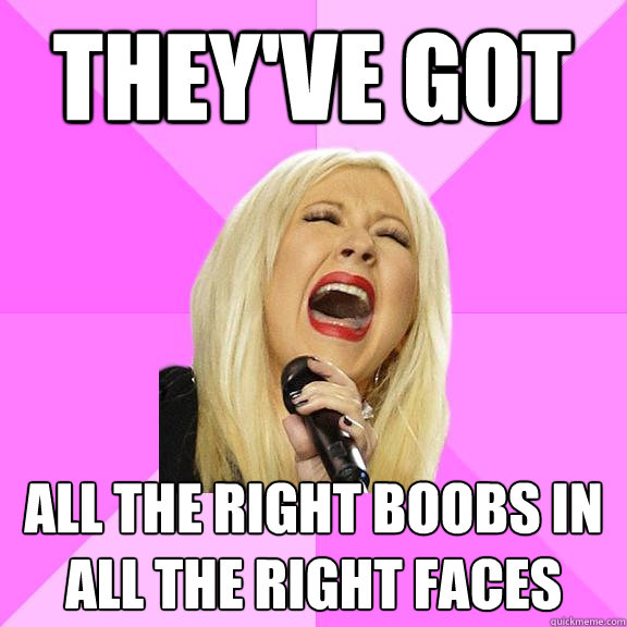 they've got all the right boobs in all the right faces  Wrong Lyrics Christina