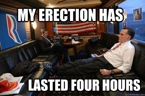 My Erection Has Lasted Four Hours  Sudden Realization Romney