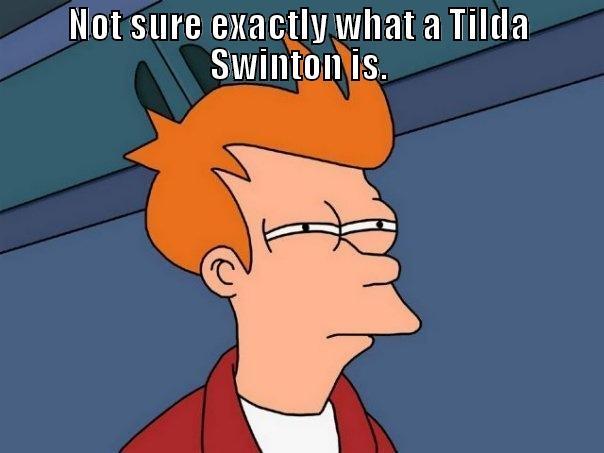 tilda swinton - NOT SURE EXACTLY WHAT A TILDA SWINTON IS.  Futurama Fry