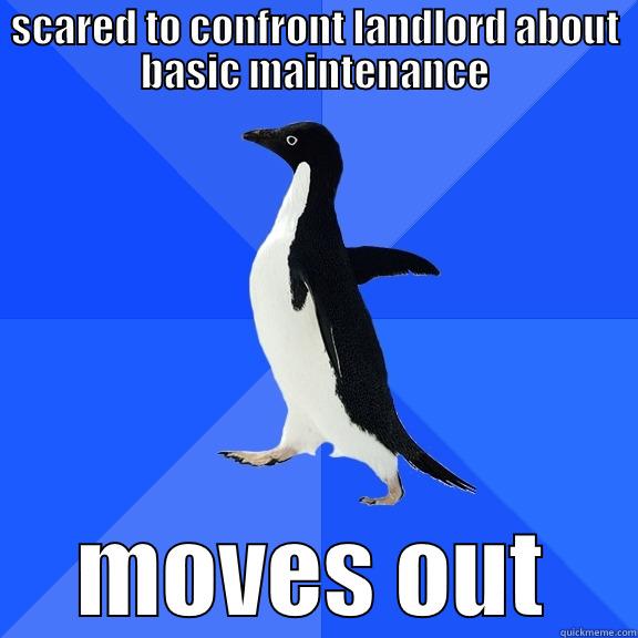 SCARED TO CONFRONT LANDLORD ABOUT BASIC MAINTENANCE MOVES OUT Socially Awkward Penguin