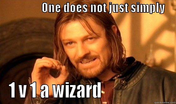                    ONE DOES NOT JUST SIMPLY          1 V 1 A WIZARD                     Misc