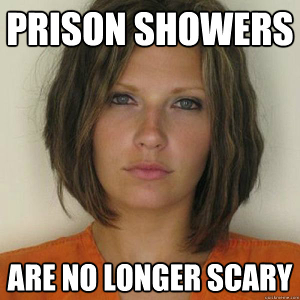 prison showers are no longer scary  Attractive Convict