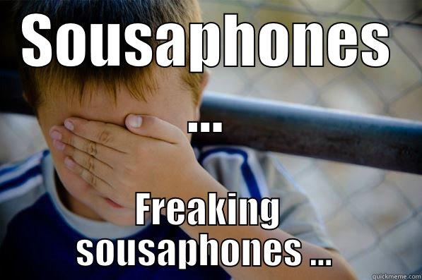 Sousaphones ...  - SOUSAPHONES ... FREAKING SOUSAPHONES ...  Confession kid