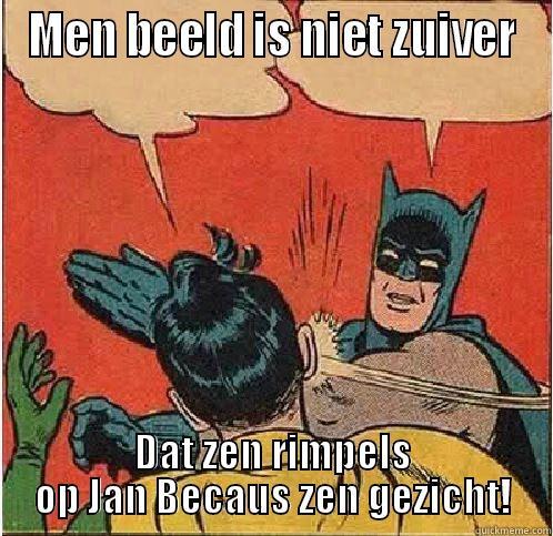 MEN BEELD IS NIET ZUIVER DAT ZEN RIMPELS OP JAN BECAUS ZEN GEZICHT! Batman Slapping Robin