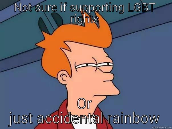 Google's rainbow Doodle - NOT SURE IF SUPPORTING LGBT RIGHTS OR JUST ACCIDENTAL RAINBOW Futurama Fry