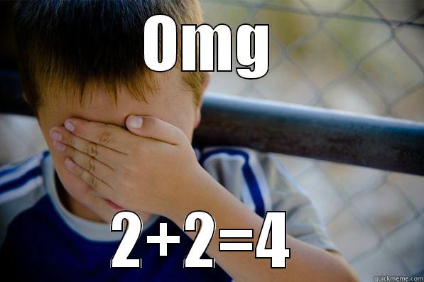 OMG 2+2=4  Confession kid