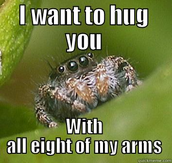 Spider Hug - I WANT TO HUG YOU WITH ALL EIGHT OF MY ARMS Misunderstood Spider