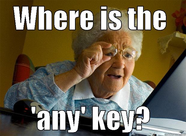 Huntin Pecker - WHERE IS THE 'ANY' KEY? Grandma finds the Internet