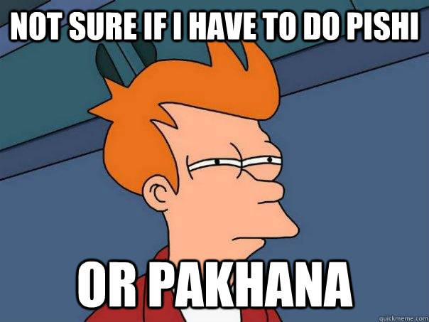 Not sure if I have to do PISHI Or PAKHANA  Futurama Fry