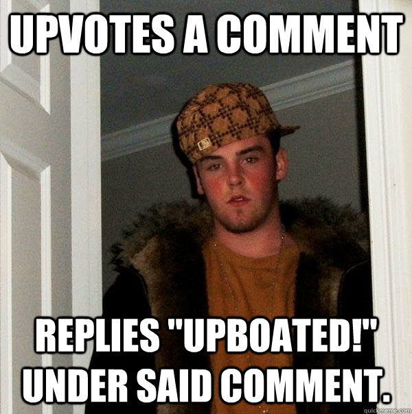 upvotes a comment replies 