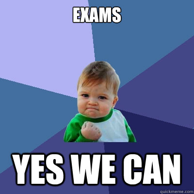 exams YES WE CAN  Success Kid