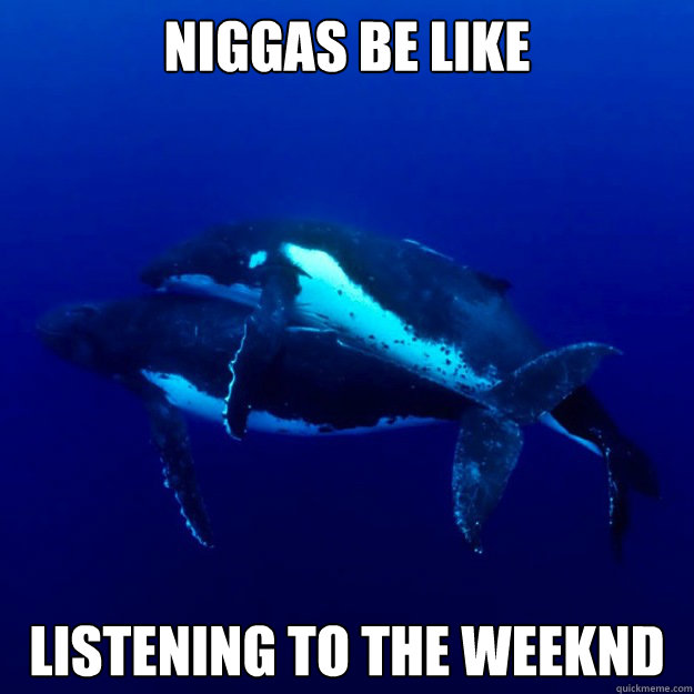 Niggas Be Like Listening to the weeknd  the weeknd