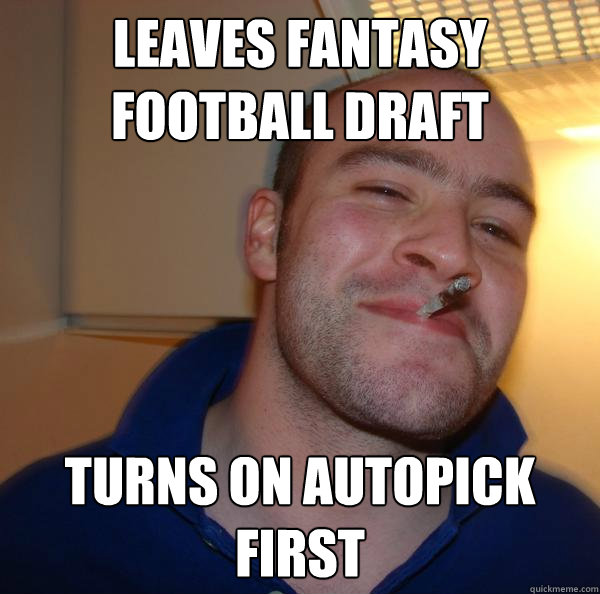 Leaves fantasy football draft turns on autopick first - Leaves fantasy football draft turns on autopick first  Misc