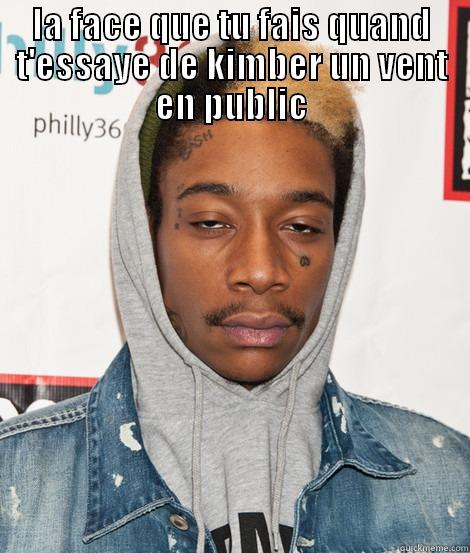 LA FACE QUE TU FAIS QUAND T'ESSAYE DE KIMBER UN VENT EN PUBLIC  Misc