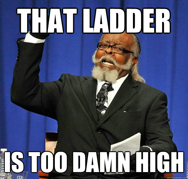 THAT LADDER Is too damn high - THAT LADDER Is too damn high  Jimmy McMillan