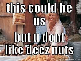 nuts meme - THIS COULD BE US BUT U DONT LIKE DEEZ NUTS Misc