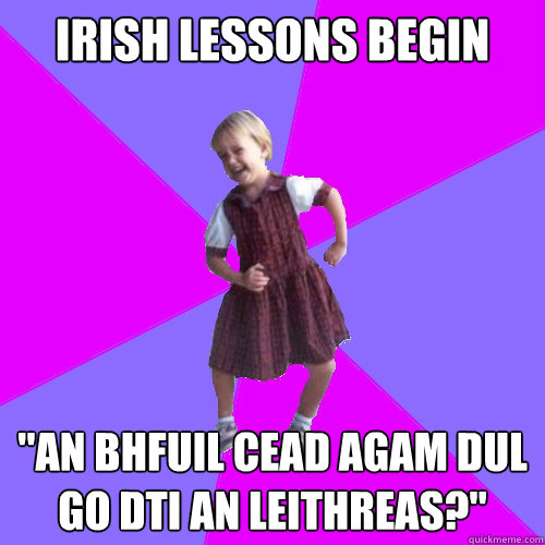 Irish lessons begin 