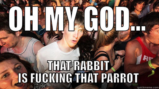 OH MY GOD... THAT RABBIT IS FUCKING THAT PARROT Sudden Clarity Clarence