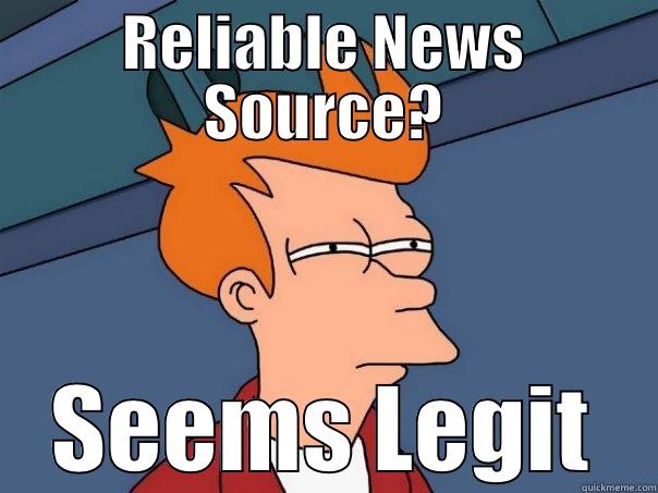 Catchy Title - RELIABLE NEWS SOURCE? SEEMS LEGIT Futurama Fry