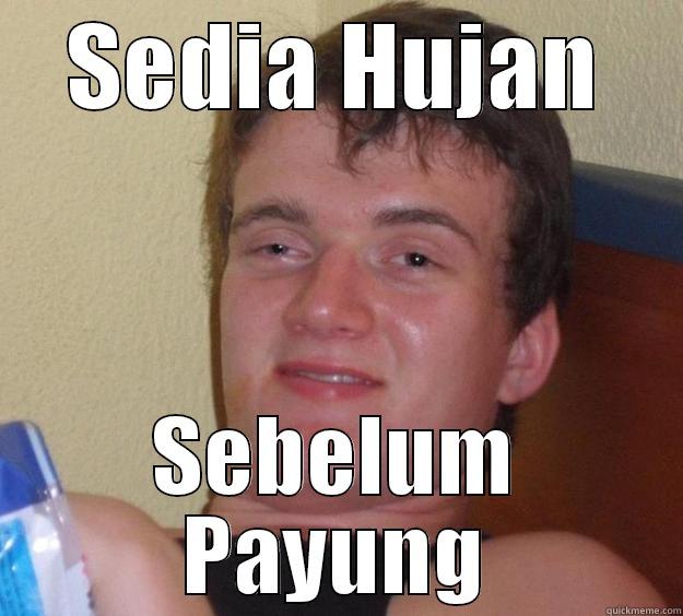 Baby loo - SEDIA HUJAN SEBELUM PAYUNG 10 Guy