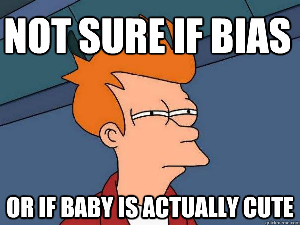 Not sure if bias or if baby is actually cute  Futurama Fry