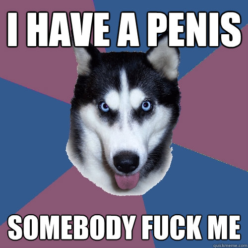 i have a penis somebody fuck me  Creeper Canine