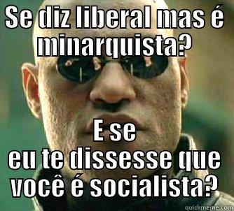 SE DIZ LIBERAL MAS É MINARQUISTA? E SE EU TE DISSESSE QUE VOCÊ É SOCIALISTA? Matrix Morpheus