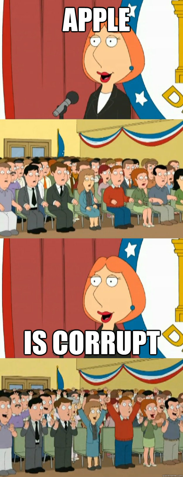 Apple is corrupt - Apple is corrupt  Lois Griffin