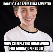 Rockin' a  4.0 after first semester now completes homework for money on Reddit  High School Freshman