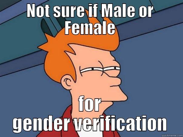 NOT SURE IF MALE OR FEMALE FOR GENDER VERIFICATION Futurama Fry